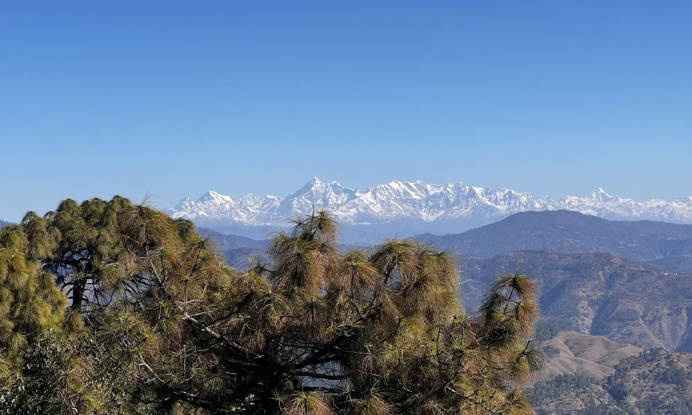 Himalaya View from Nainidanda, Uttarakhand